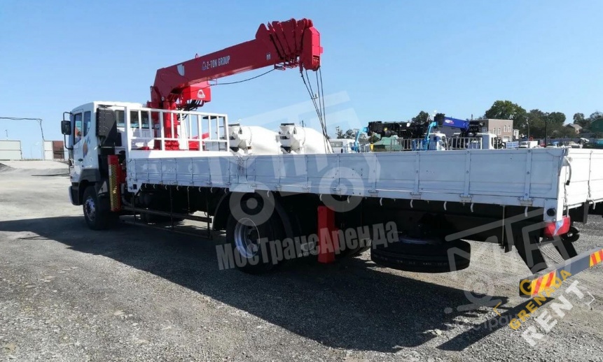 Аренда манипулятора Daewoo с грузоподъемностью стрелы 8 тонны и грузоподъемностью борта 8 тонн thumbnail 1