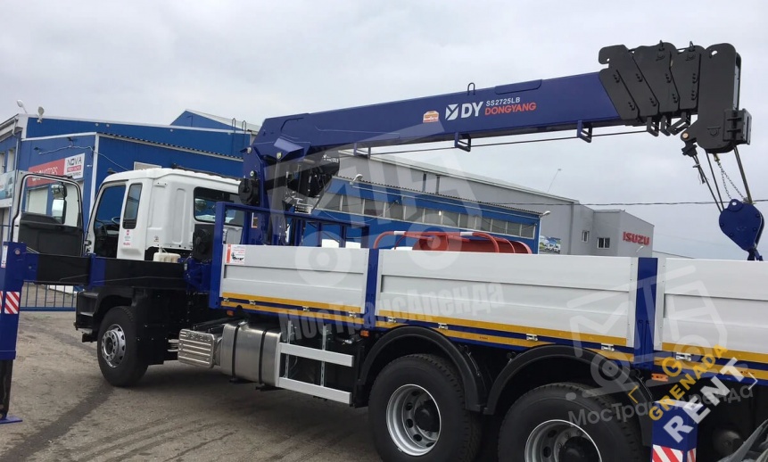 Аренда манипулятора ISUZU CYZ52T-514 с грузоподъемностью стрелы 12 тонн и грузоподъемностью борта 20 тонн thumbnail 0