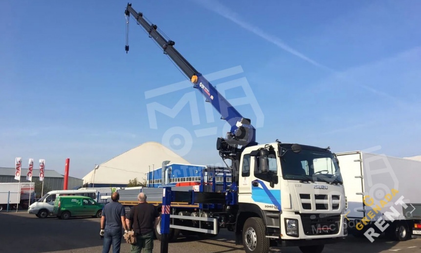 Аренда манипулятора ISUZU CYZ52T-514 с грузоподъемностью стрелы 12 тонн и грузоподъемностью борта 20 тонн thumbnail 2