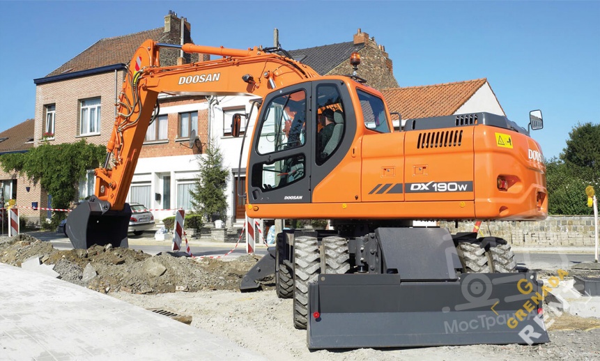 Аренда колесного экскаватора Doosan DX190W thumbnail 1
