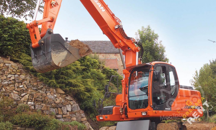 Аренда колесного экскаватора Doosan DX190W thumbnail 2