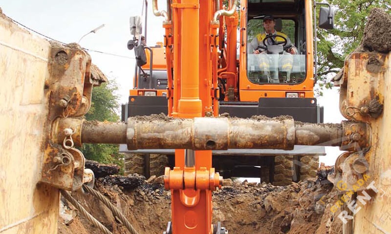 Аренда колесного экскаватора Doosan DX190W thumbnail 3