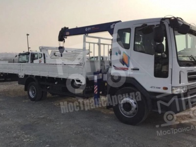 Аренда манипулятора Daewoo Novus с грузоподъемностью стрелы 3 тонны и грузоподъемностью борта 5 тонн