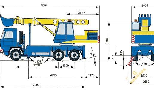 Аренда экскаватора-планировщика UDS-114 thumbnail 2