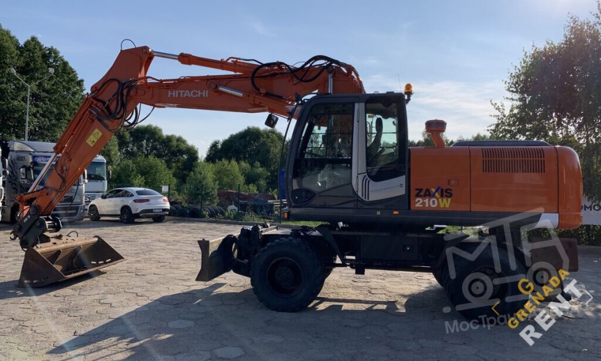 Аренда колесного экскаватора Hitachi ZX210W thumbnail 1