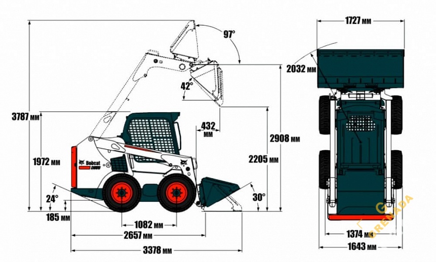 Аренда мини-погрузчика Bobcat S550 thumbnail 3