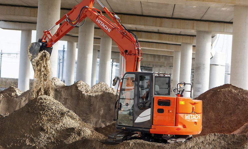 Мини-экскаватор Hitachi ZX85 thumbnail 0