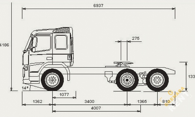 Аренда самосвала VOLVO FM 400 thumbnail 2