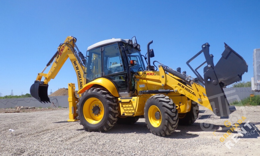 Аренда экскаватора-погрузчика New Holland B100B thumbnail 1