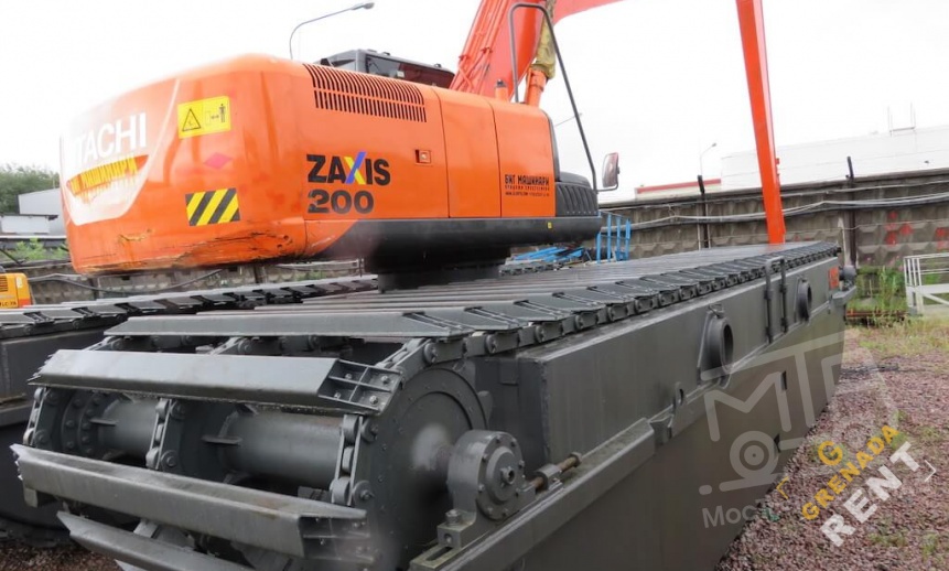 Аренда плавающего экскаватора Hitachi ZX200 RIVER thumbnail 0