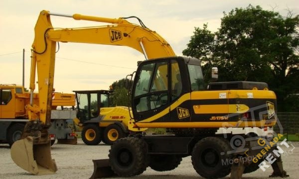 Аренда колесного экскаватора JCB JS 175W thumbnail 0