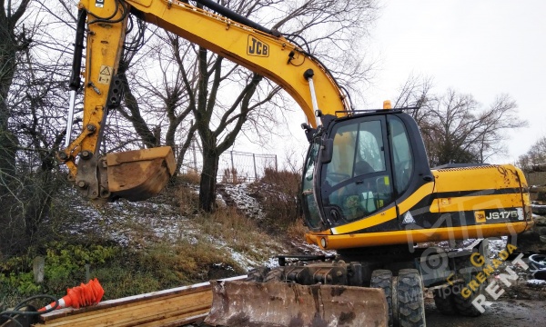 Аренда колесного экскаватора JCB JS 175W thumbnail 3