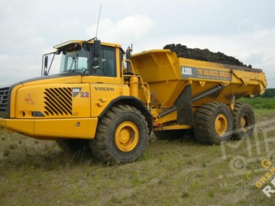 Аренда сочлененного самосвала Volvo A30