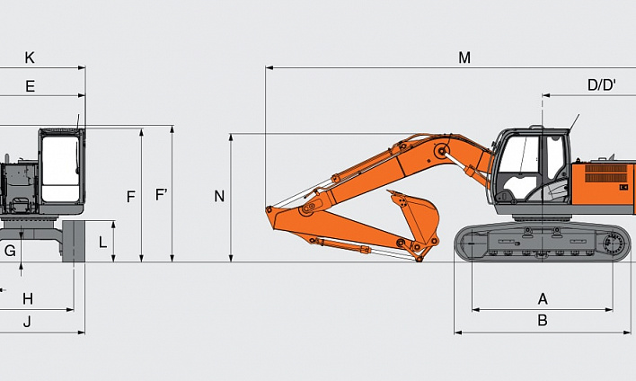 Аренда гусеничного экскаватора Hitachi ZX160LC-5G thumbnail 2