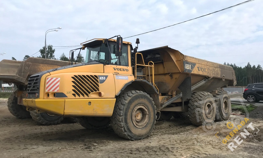 Аренда сочлененного самосвала Volvo A35D thumbnail 2