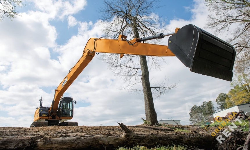 Аренда длиннорукого экскаватора Case CX210B LR thumbnail 0