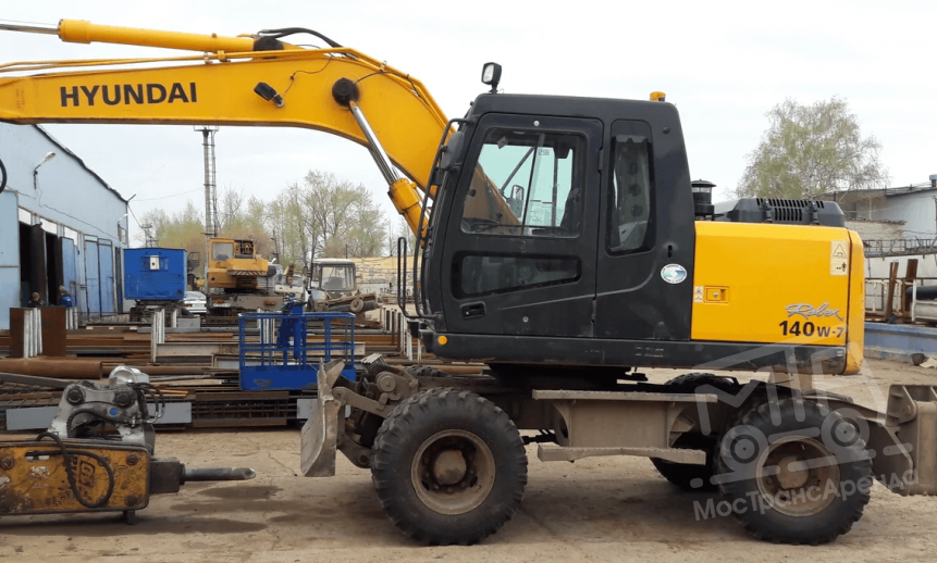 Аренда колесного экскаватора Hyundai 140W-7 thumbnail 0