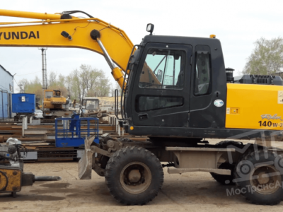 Аренда колесного экскаватора Hyundai 140W-7