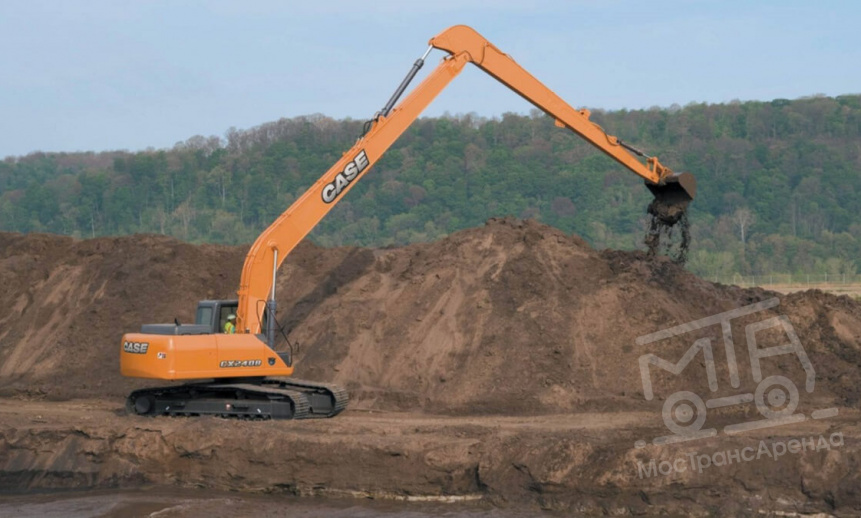 Аренда длиннорукого экскаватора Case CX240B LR thumbnail 0