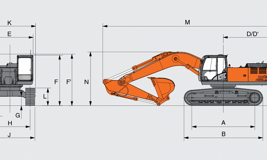 Аренда гусеничного экскаватора Hitachi ZX400LCH-5G thumbnail 1