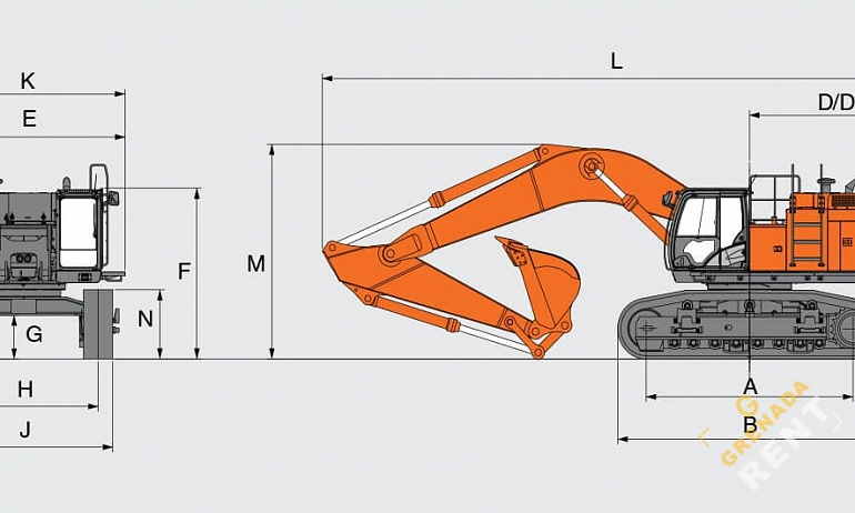 Аренда гусеничного экскаватора Hitachi ZX670LC-5G thumbnail 2