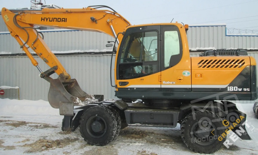 Аренда колесного экскаватора Hyundai R180W-9S thumbnail 0