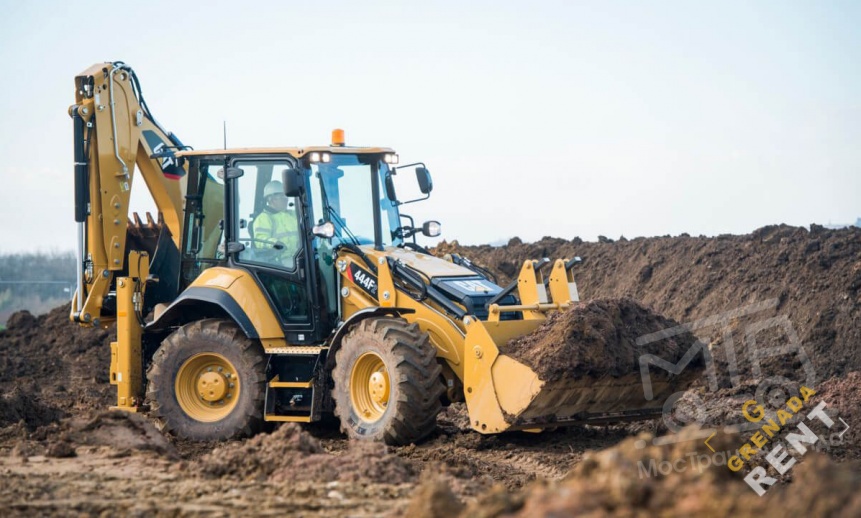Аренда экскаватора-погрузчика CAT 444F2 thumbnail 1