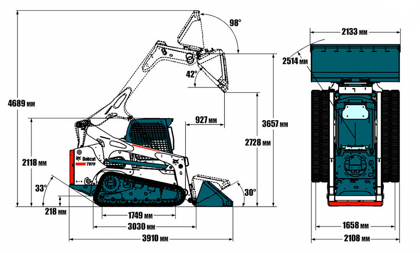 Аренда мини-погрузчика Bobcat Т870 thumbnail 3