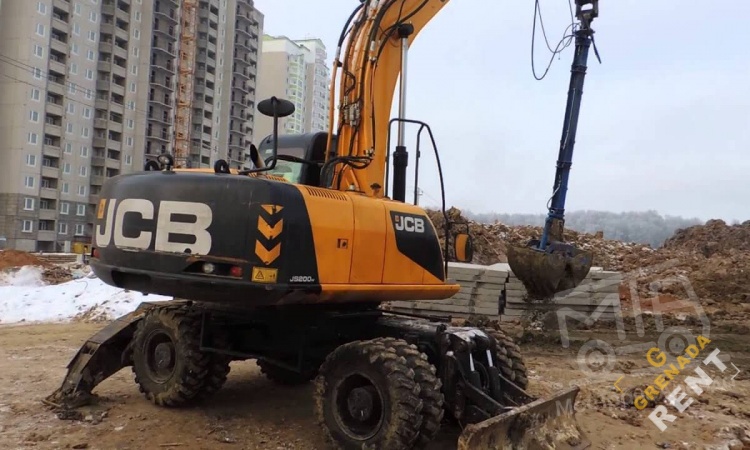 Аренда колесного экскаватора с грейфером 8 метров thumbnail 1