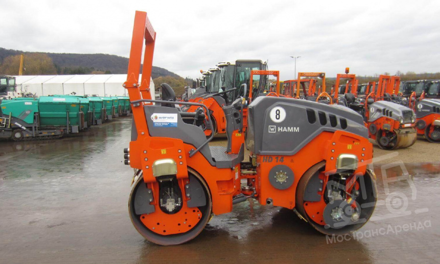 Аренда тротуарного катка Hamm HD 14 VV - 4,5 тонны thumbnail 1