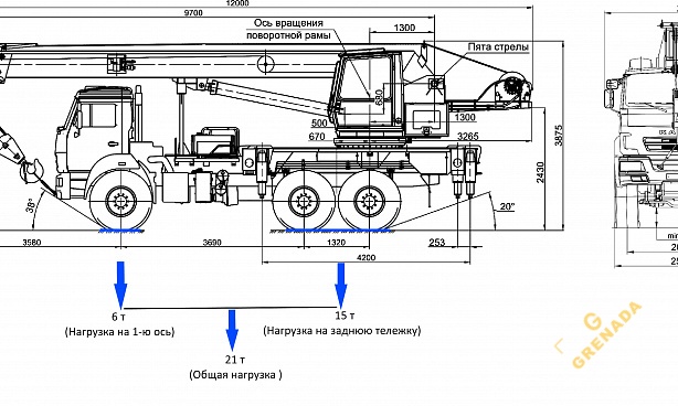 Аренда автокрана Галичанин - 25 тонн Вездеход thumbnail 2