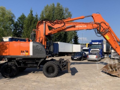 Аренда колесного экскаватора Hitachi ZX210W