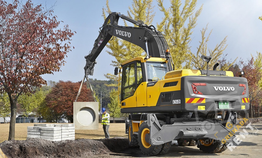 Аренда колесного экскаватора Volvo EW205D thumbnail 1