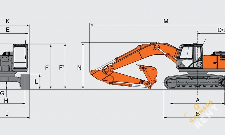 Аренда гусеничного экскаватора Hitachi ZX280-5G thumbnail 2