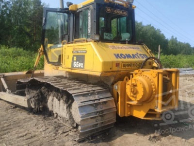 Аренда бульдозера Komatsu D65PX-16 болотоход с лебедкой