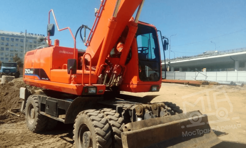 Аренда колесного экскаватора Doosan DX210W thumbnail 2