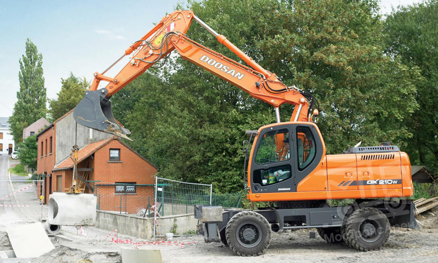 Аренда колесного экскаватора Doosan DX210W thumbnail 4