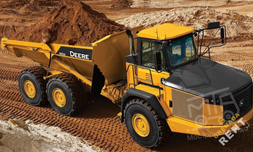 Аренда сочлененного самосвала John Deere 410E thumbnail 0