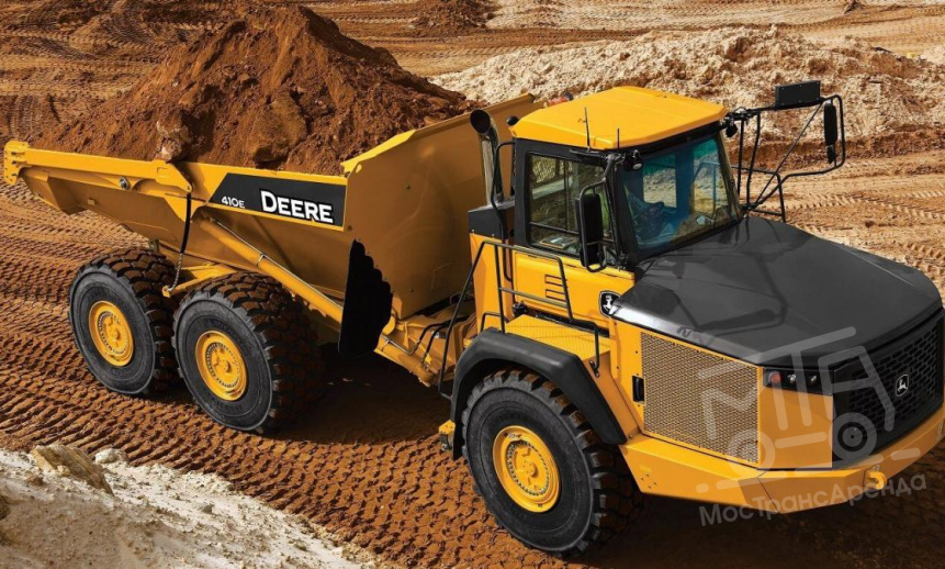 Аренда сочлененного самосвала John Deere 410E thumbnail 0