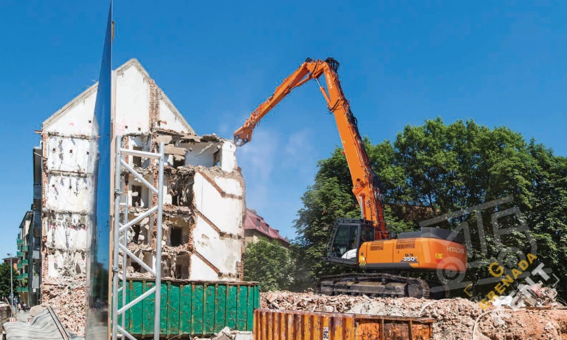 Аренда экскаватора-разрушителя Hitachi ZX350LC-3 Demolition thumbnail 1