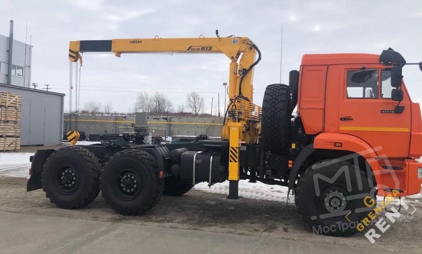 Аренда манипулятора Soosan, стрела 5 тонн, борт 11 тонн thumbnail 1