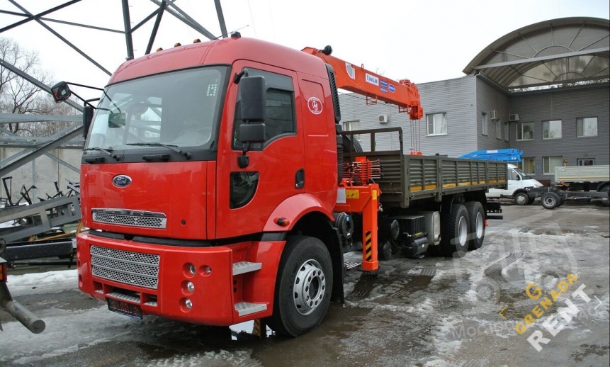 Аренда манипулятора Ford Cargo, стрела 5 тонн, борт 10 тонн thumbnail 0