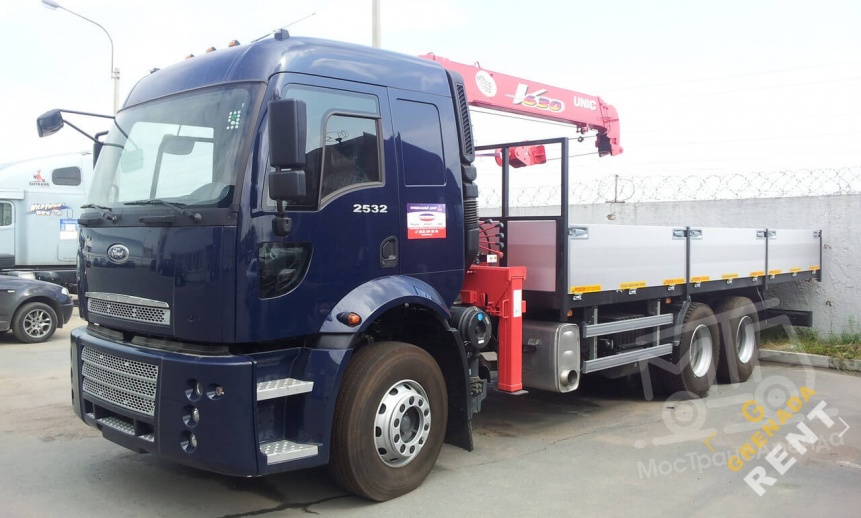 Аренда манипулятора Ford Cargo, стрела 5 тонн, борт 10 тонн thumbnail 2