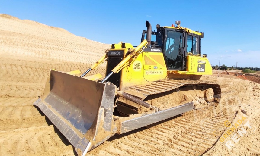 Аренда бульдозера Komatsu D65PX-16 болотоход thumbnail 0