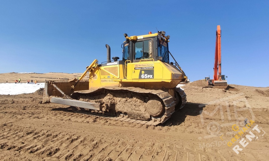 Аренда бульдозера Komatsu D65PX-16 болотоход thumbnail 3