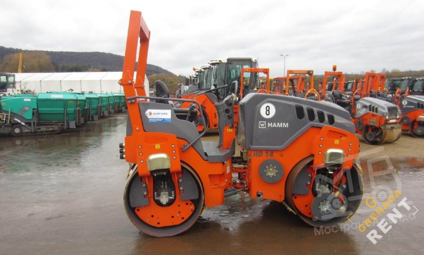 Аренда тротуарного катка Hamm HD 14 VV - 4,5 тонны thumbnail 1