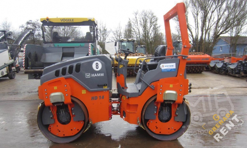 Аренда тротуарного катка Hamm HD 14 VV - 4,5 тонны thumbnail 2