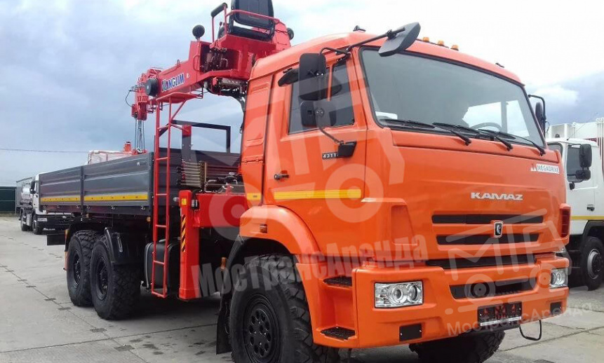 Манипулятор КАМАЗ вездеход, стрела 7 тонн, борт 10 тонн thumbnail 0