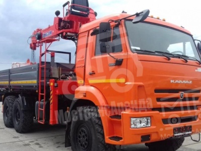 Манипулятор КАМАЗ вездеход, стрела 7 тонн, борт 10 тонн