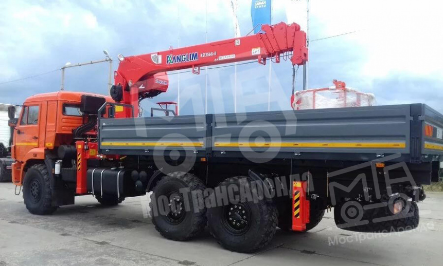 Манипулятор КАМАЗ вездеход, стрела 7 тонн, борт 10 тонн thumbnail 3